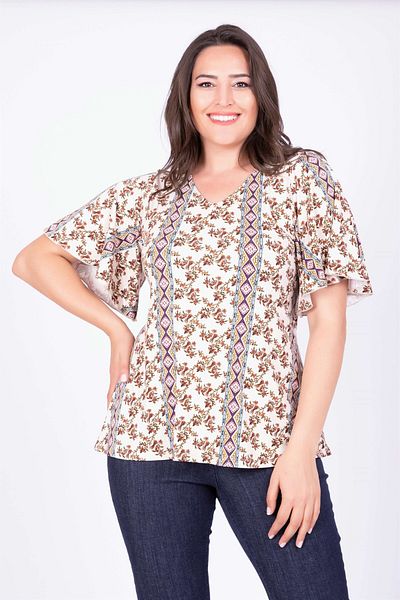 MYLİNE Cape Sleeve Blouse