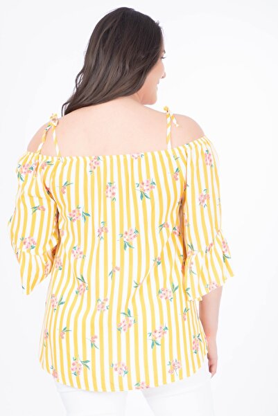 MYLİNE İp Askılı Volanlı Bluz