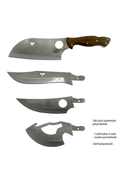 Hsk Bıçak ATAK Takıp Çıkarılabilir Namlulu 4in1 Bıçak / SINIRLI ÜRETİM