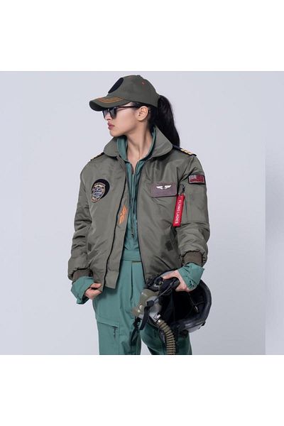 CREWTURK Khaki Syk88_H Pilot Coat - Collared Fabric