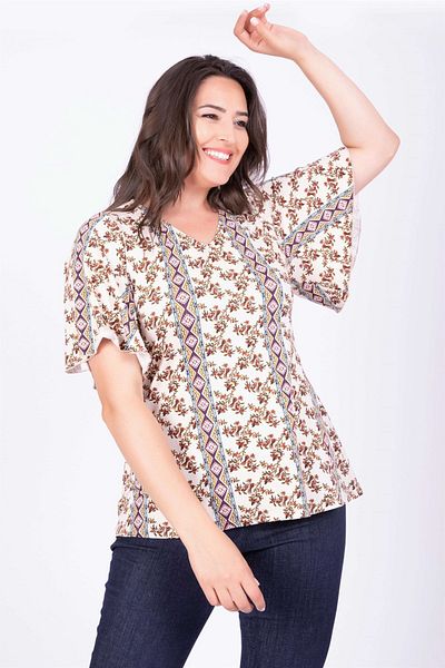 MYLİNE Cape Sleeve Blouse