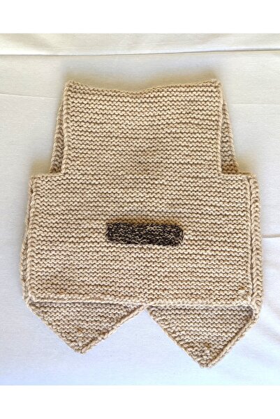 Bircan Hediyelik Ata Yeleği Cappucino Rengi El Örgüsü Bebek Yeleği 2 - 3 Yaş