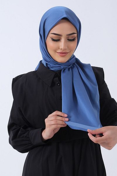 HAREM SCARF INDIGO Harem Scarf Angel Βαμβακερό Φουλάρι