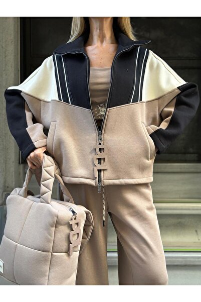 POODLE Women's Block Detailed Sweat and Tank Top