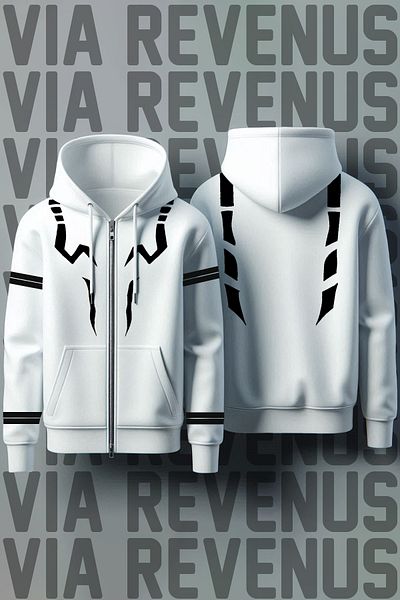 Vordevia Jujutsu Kaisen Sukuna Tattoo Front and Back Printed Unisex Zip Hooded Sweatshirt Cardigan
