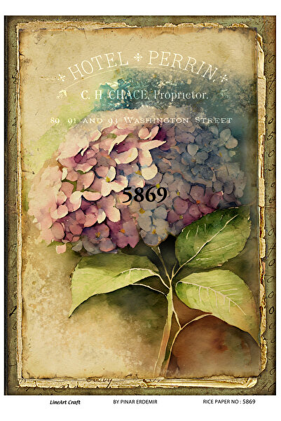 LİNEART Lineart Pirinç Dekopaj Kağıdı  No:L5869