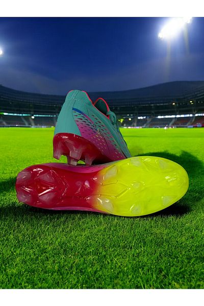 Playup Seria Light Speed ​​- Crampoane cu talpă ortopedică transparentă cu șireturi scurte