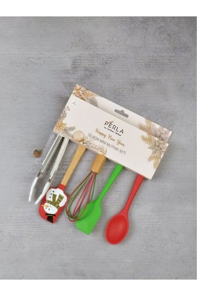 PERLAEVKAHVE New Year 5 Piece Silicone Mini Kitchen Set