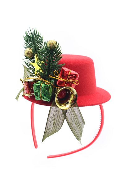 Lora Wedding Christmas Themed Cute Red Color Party Hat with Gift Package and Drum