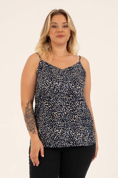 MYLİNE Bluză cu model cu bretele de frânghie