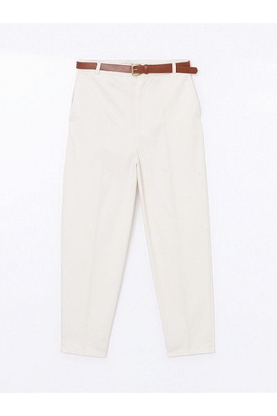 LC Waikiki LCW Vision Women's Belted Carrot Cut Trousers