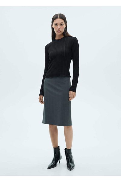 MANGO Woman Long sleeved T-shirt