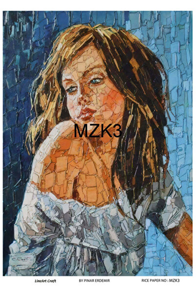 LİNEART ورق ديكوباج نحاسي Lineart رقم: MZK03