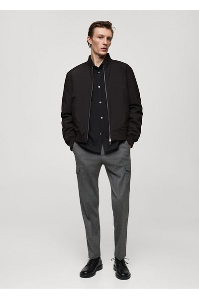 MANGO Man Regular Fit Quilted Bomber Jacket
