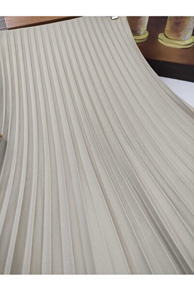 ALMİNA Duble Knitted Fabric Thin Pleated Skirt