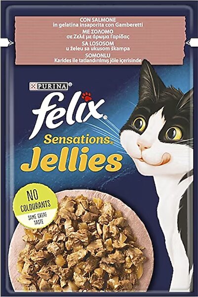FELIX Kedi Yaş Mama Somonlu - Karidesli 85 G