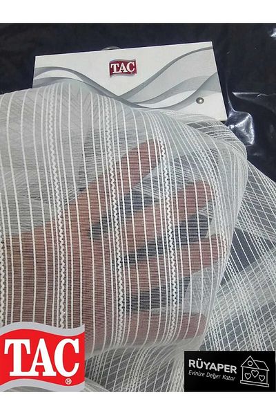 Taç Rüyaper New Season Chain Pasta - Tulle Curtain Does Not Want Ironing, Close Pleated