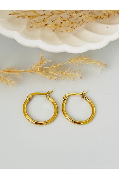 KOALA COMPANY Steel Gold Color Earring Earring-Size Choose-Non-Arrival No Allergy