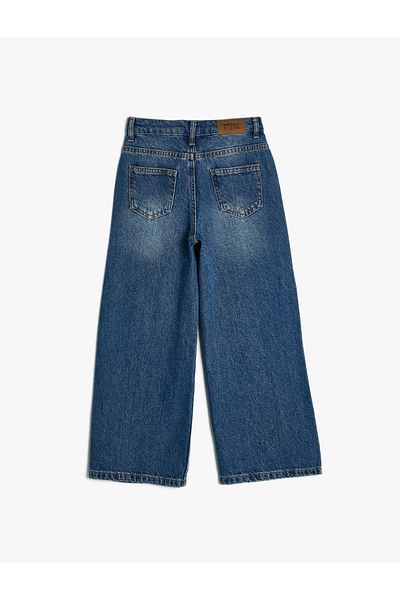 Koton Džíny Wide Leg Pocket Bavlna - Wide Leg Jean