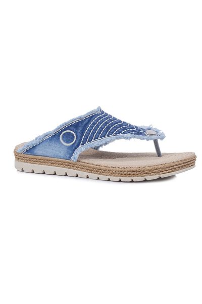 Butik Jeanolog Jeans Slippers Soft Sole Straw Pattern Flip-Flops Casual Slippers