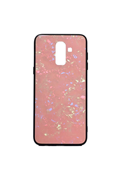 VARDAR AKSESUAR Galaxy A8 Plus 2018 Kılıf Renkli Mermer Desenli 1. Sınıf A Ka...