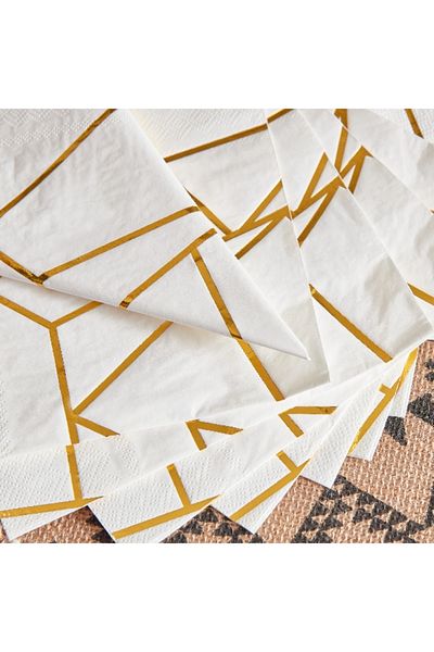 Home Box Phoenix 20-Piece 3-Layer Paper Napkin Set - 33x33 cm