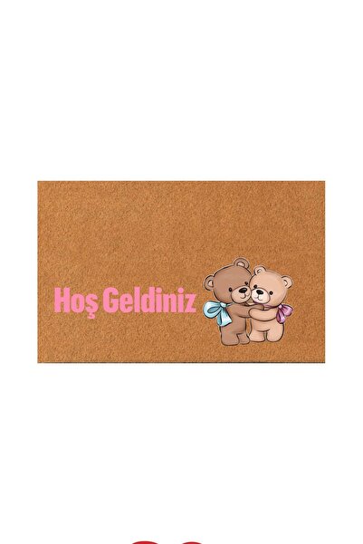 KARMAT Welcome Doormat, Teddy Bear Mat, Indoor and Outdoor Decorative Door Mat