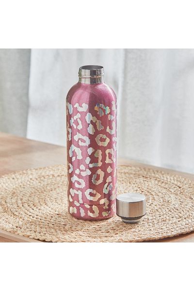 Home Box Wild Glam Embossed Print Water Bottle - 500 ml