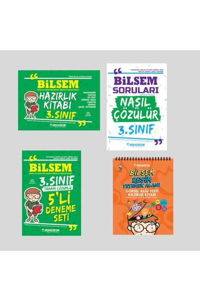 Zeki Çocuk Yayınları Bilsem 3.sınıf Hazırlık Seti Ve Bilsem Görsel Algı Testi...