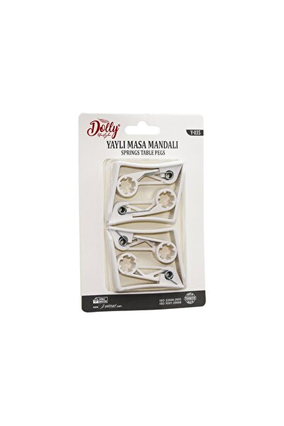 Go İthalat 4 قطع من البلاستيك - مشبك غطاء الطاولة الزنبركي (5372) TYGOO-RSGO4569