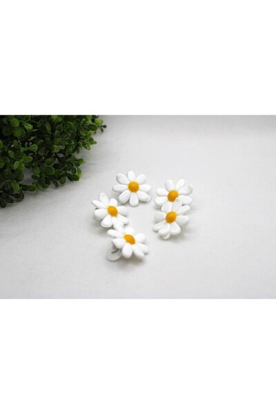 Tezcan Aksesuar مشبك شعر صغير للأطفال على شكل مزلاج ديزي (عبوة من 5 قطع)