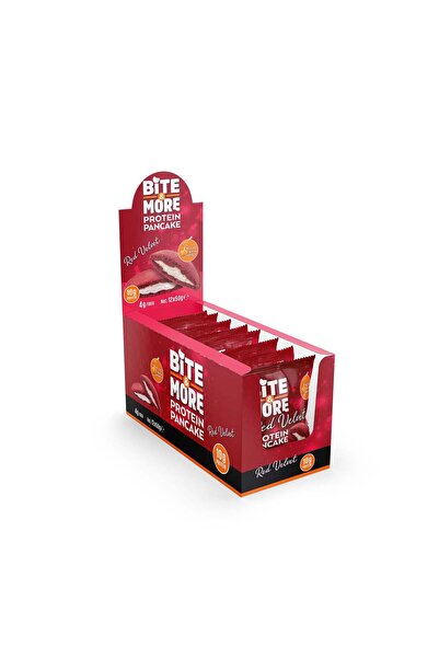 bite & more Proteinli Pankek Red Velvet (50g x12 Adet)