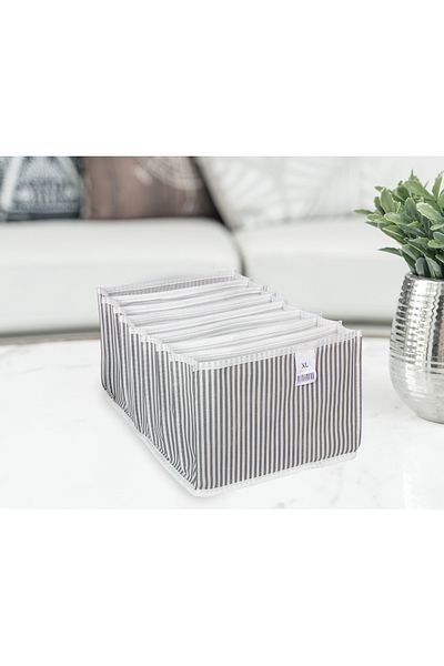 Ethab Ticaret 8 Compartment Accordion Organizer XL - Gray (4457)