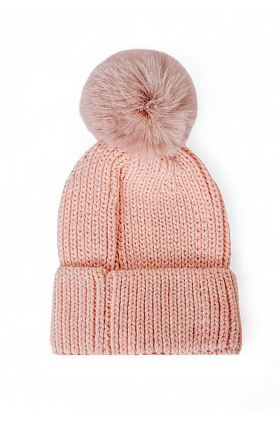 Eke Tekstil Children's Pompom Folded Airplane Embroidered Beret