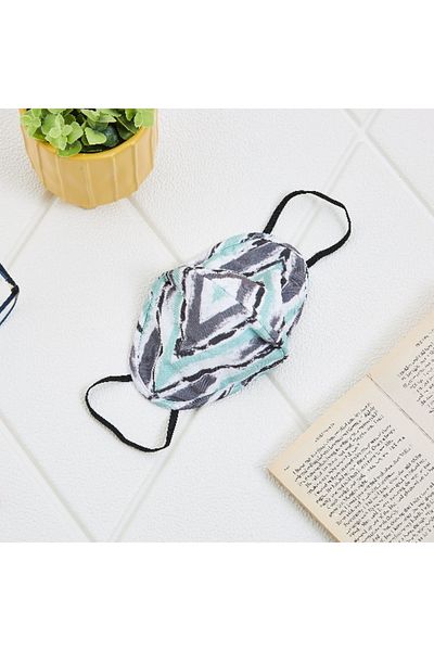 Home Box Spandex Fabric Antibacterial 2-Layer Face Mask - 16x13 cm