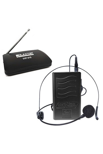 POLAXTOR Kablosuz Yaka Mikrofonu Ve Headset Vhf-610