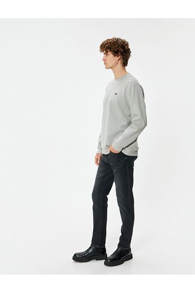 Koton Μαύρο Slim Fit Ανδρικό Jean - 5wam40147nd Brad Jeans