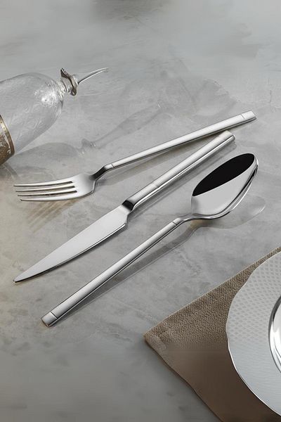 Lugga Sıla Food Fork Spoon Knife Set 18 Pieces