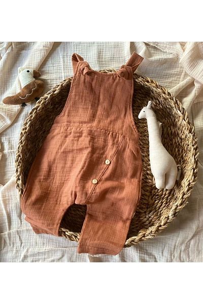 BabyCosy Coffee Color Salopet and Jumpsuit Set