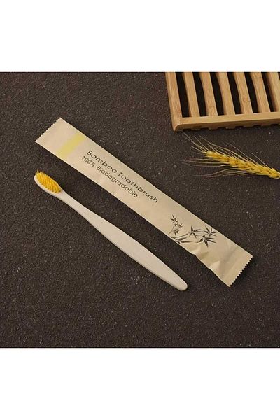 Bambu Yellow Color Toothbrush