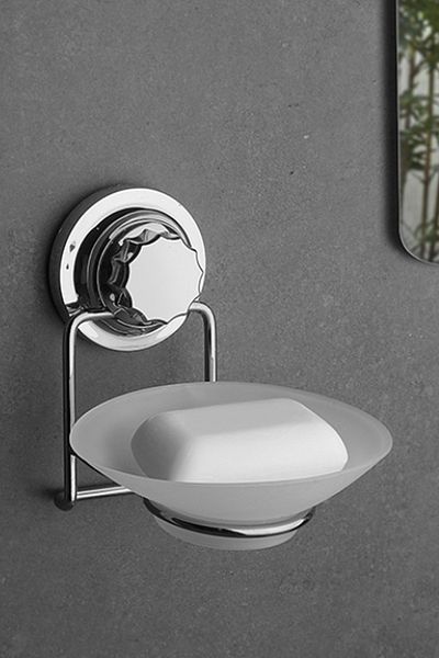 CPU ELEKTRONİK Vacuum Plastic Soap Dish Chrome