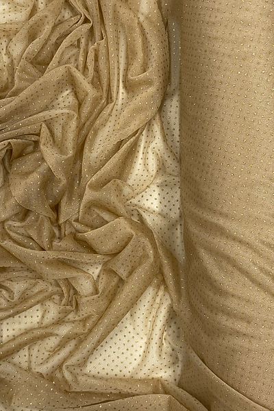 Mu Art Raindrop Glitter Evening Dress with Shawl Tulle Fabric Gold 28