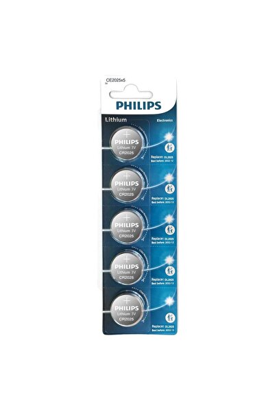 Philips Pil Düğme 2025 3V 5Li Paket