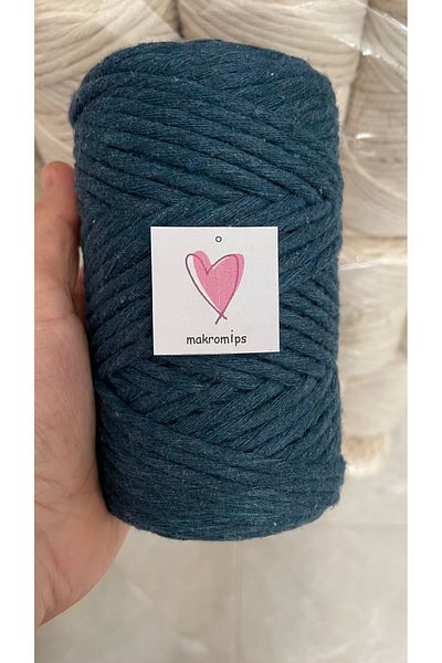 Makromİps MAKROME 250 g Βαμβακερό νήμα μονής στρίψιμο - Twist Hobby και μπρελόκ πολλαπλών χρήσεων πλέξιμο Bohemian