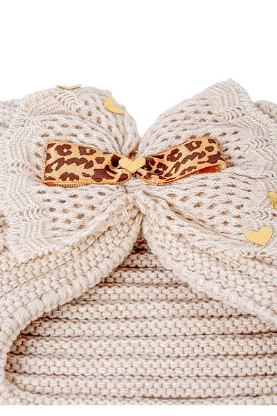 Eke Tekstil Girl's Bow Scarf Beret