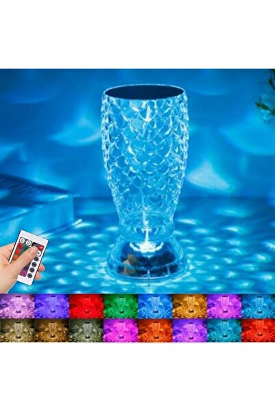 Invella Express USB Şarjlı 16 Modlu Balık Süzgeç LED Masa Lambası