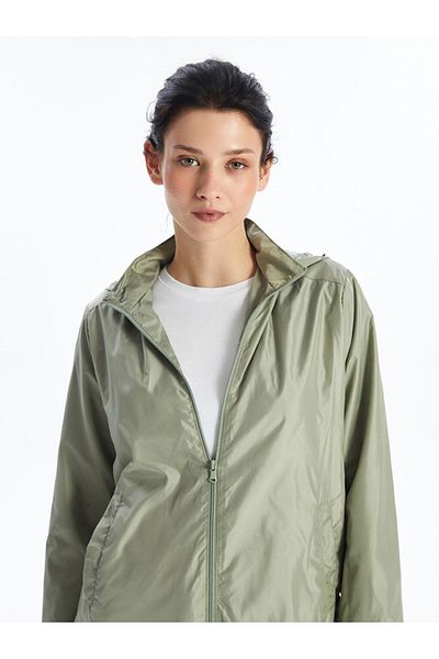 LC Waikiki Lw - Women's Hooded Plain Raincoat