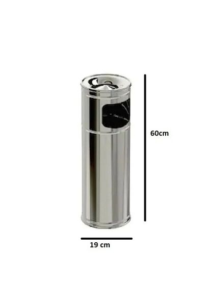 Mu Art Stainless Number 1 Column Ashtray 19x60 Cm Royaleks-81774