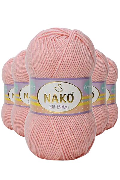 Mestore 5 قطع من خيوط الحياكة اليدوية من إيليت بيبي، مسحوق صوف للأطفال غير قا...