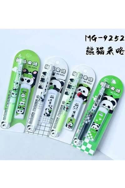 ÖZ OFİS SEVİMLİ PANDA UÇLU KALEM SETİ 0.7